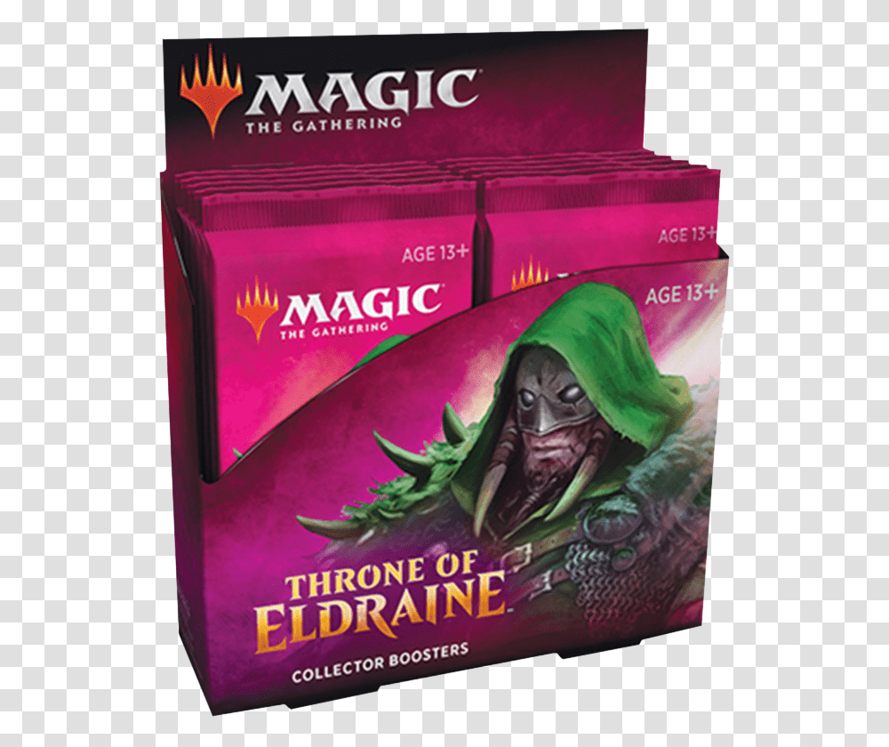 Throne Of Eldraine Collector Booster Box, Apparel, Person, Label Transparent Png