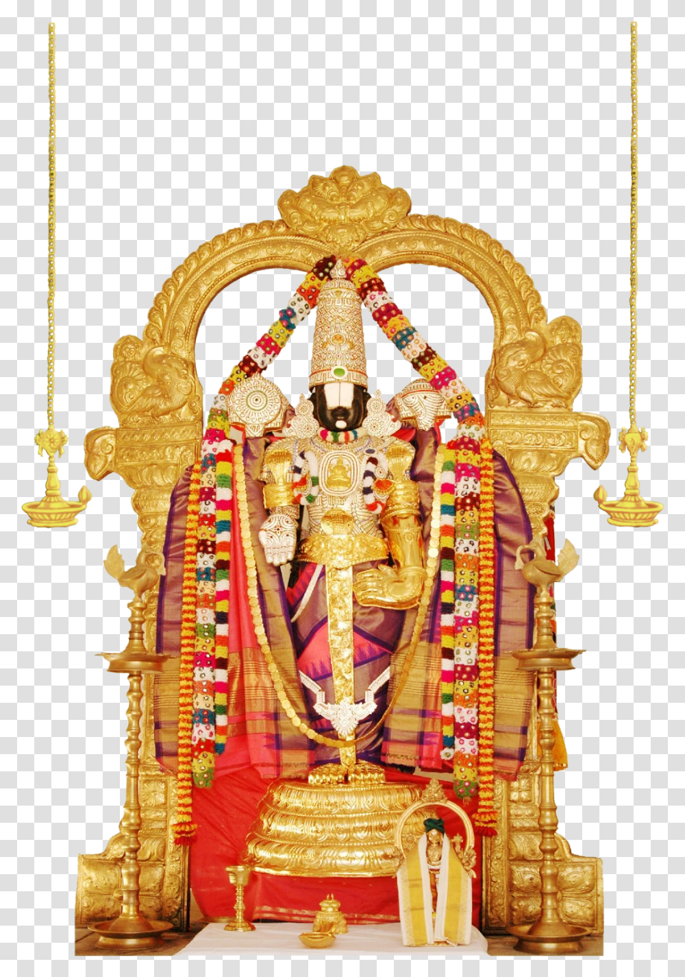 Throne Of God Clipart Lord Venkateswara, Festival, Crowd, Altar, Architecture Transparent Png