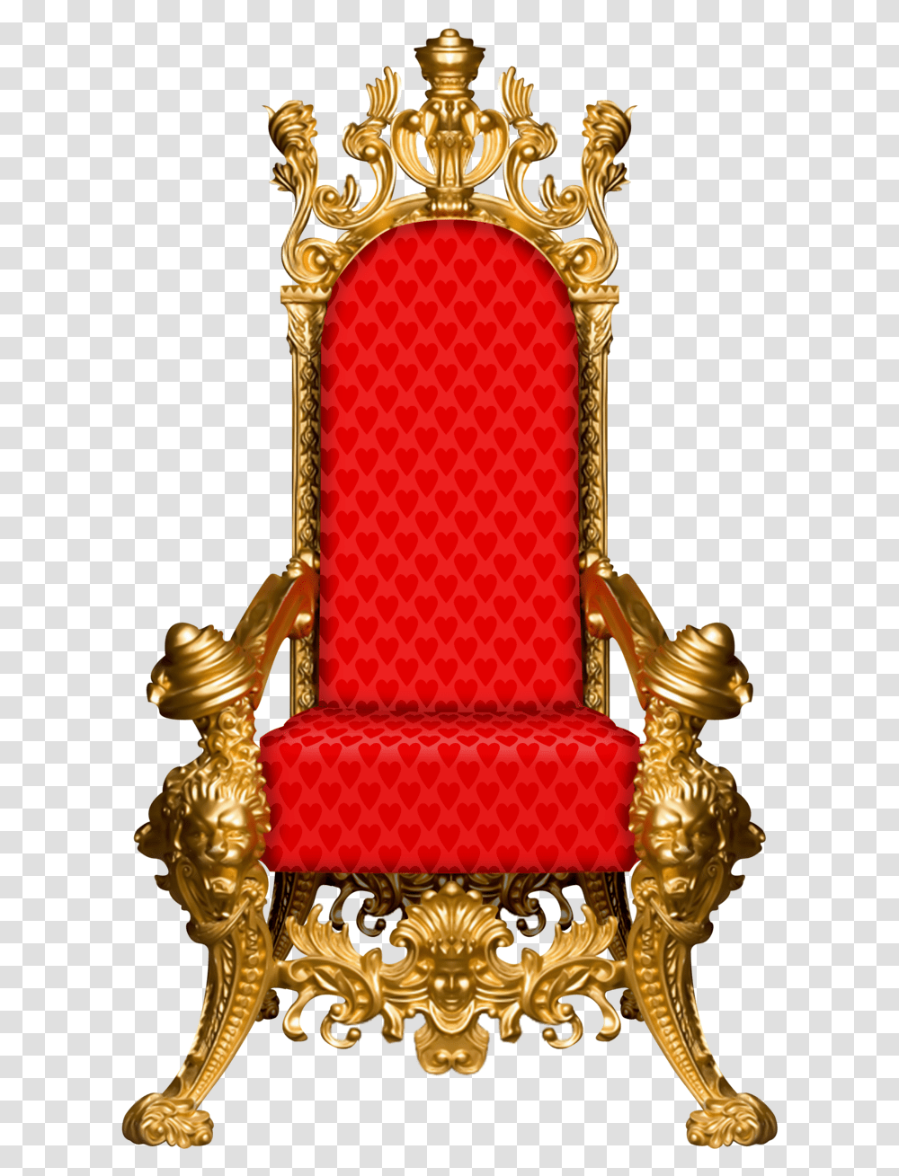 Throne Picture Chair Frame Red Download Free Image Background Throne, Furniture, Purse, Handbag, Accessories Transparent Png