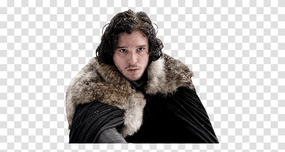 Thrones Kit Harington Game Of Thrones Jon Snow S1, Clothing, Person, Hood, Coat Transparent Png