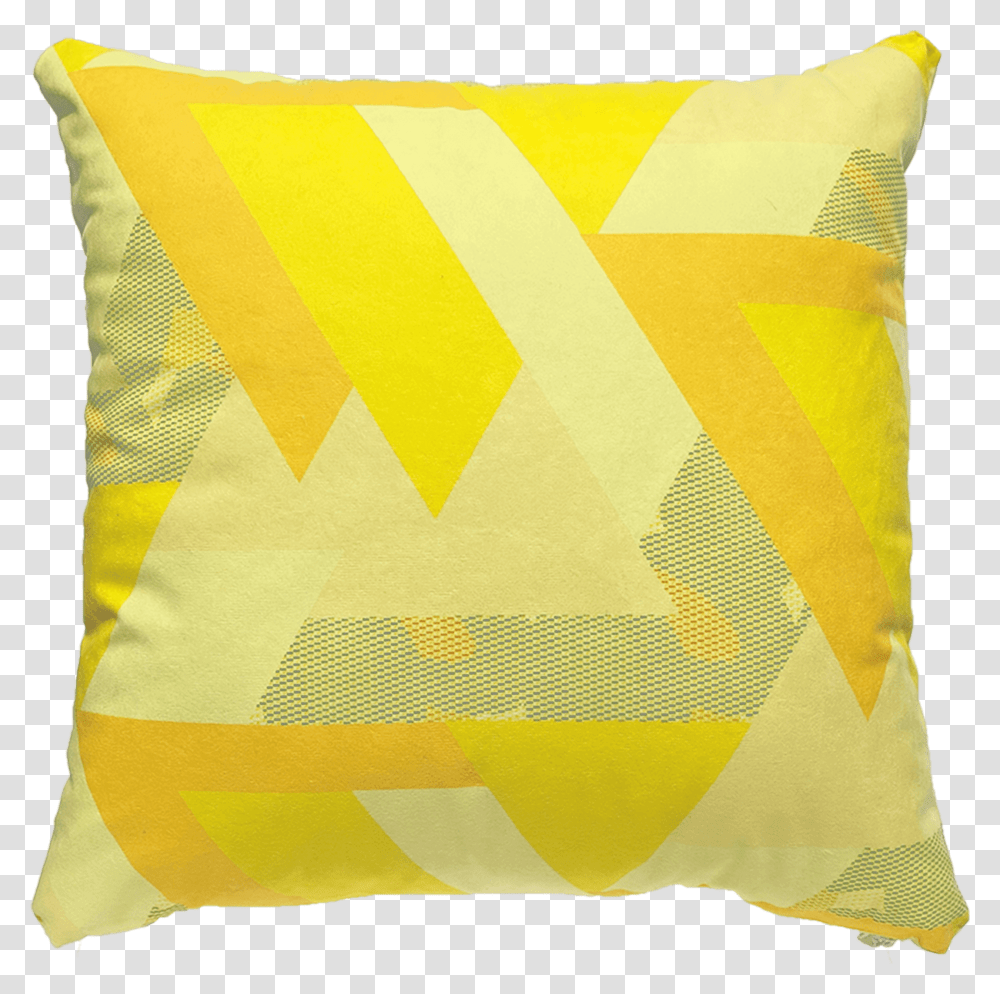 Throw Pillow Patterned Faux Suede Yellow Throw Cushion, Rug Transparent Png