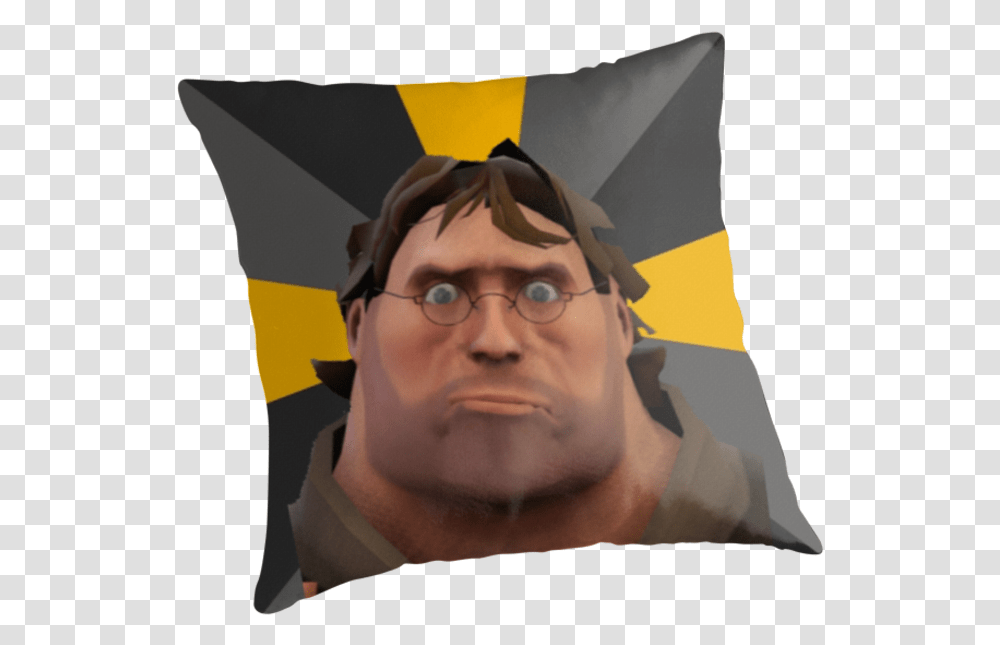 Throw Pillow Tf2 New Update Meme, Person, Human, Glasses, Accessories Transparent Png