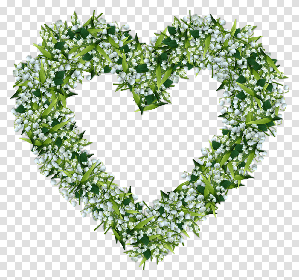 Thrush Lilly Of The Valley Lily Of The Valley Heart, Plant, Green, Dress, Vegetation Transparent Png