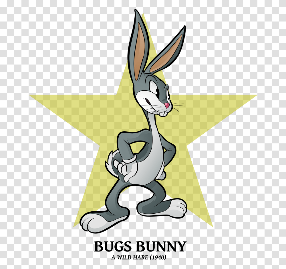 Thug Clipart Looney Tunes Bugs Bunny, Star Symbol Transparent Png