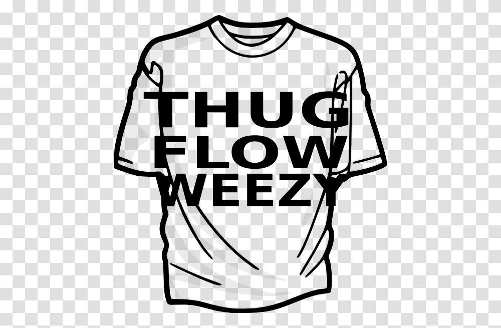 Thug Clipart T Shirt Clip Art, Stencil, Apparel Transparent Png