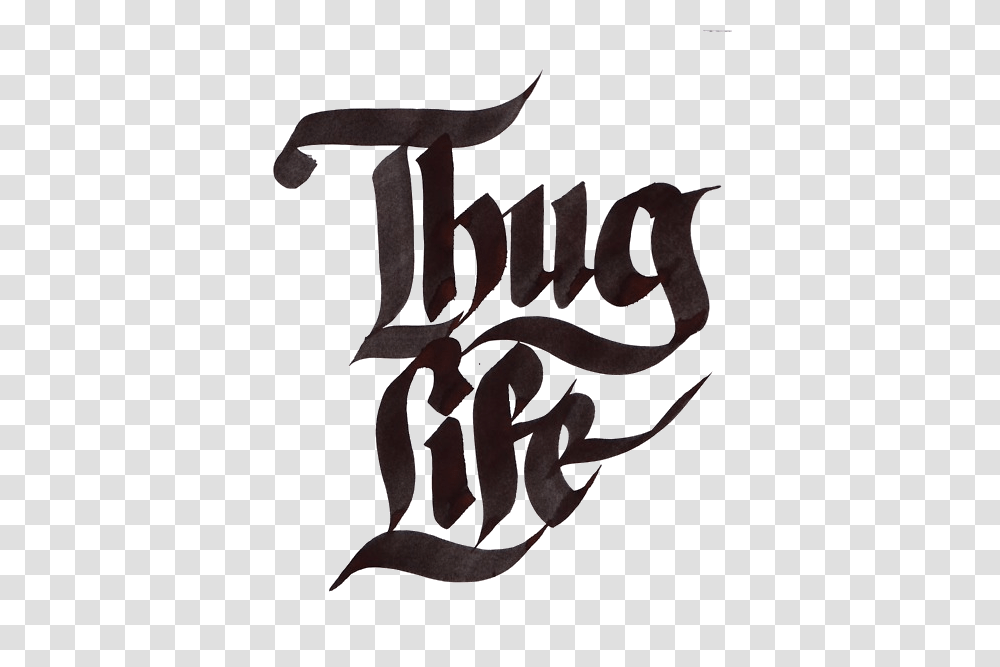 Thug Life Clip Art, Handwriting, Calligraphy Transparent Png