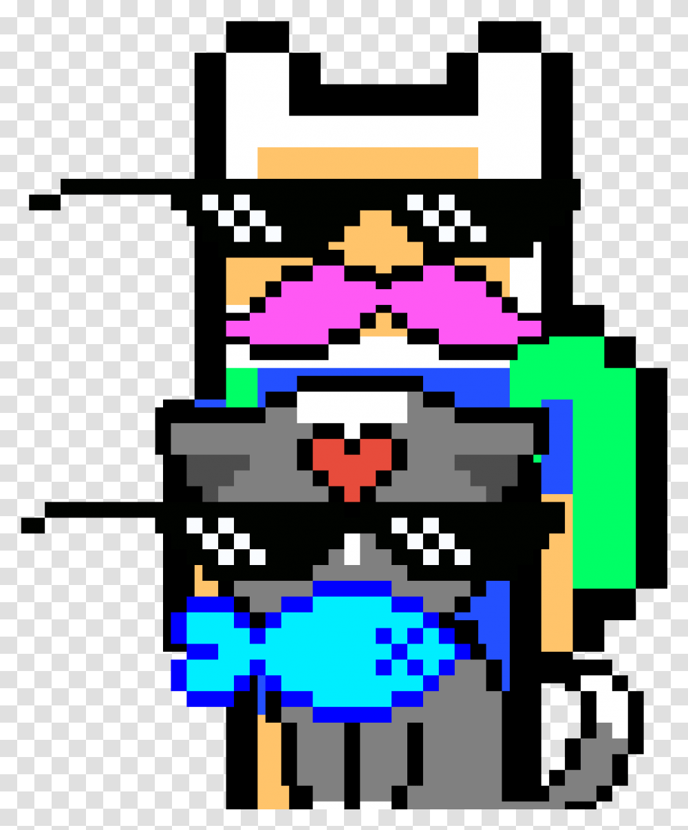 Thug Life Clipart Cute Cat Pixel Art, Pac Man, Super Mario Transparent Png