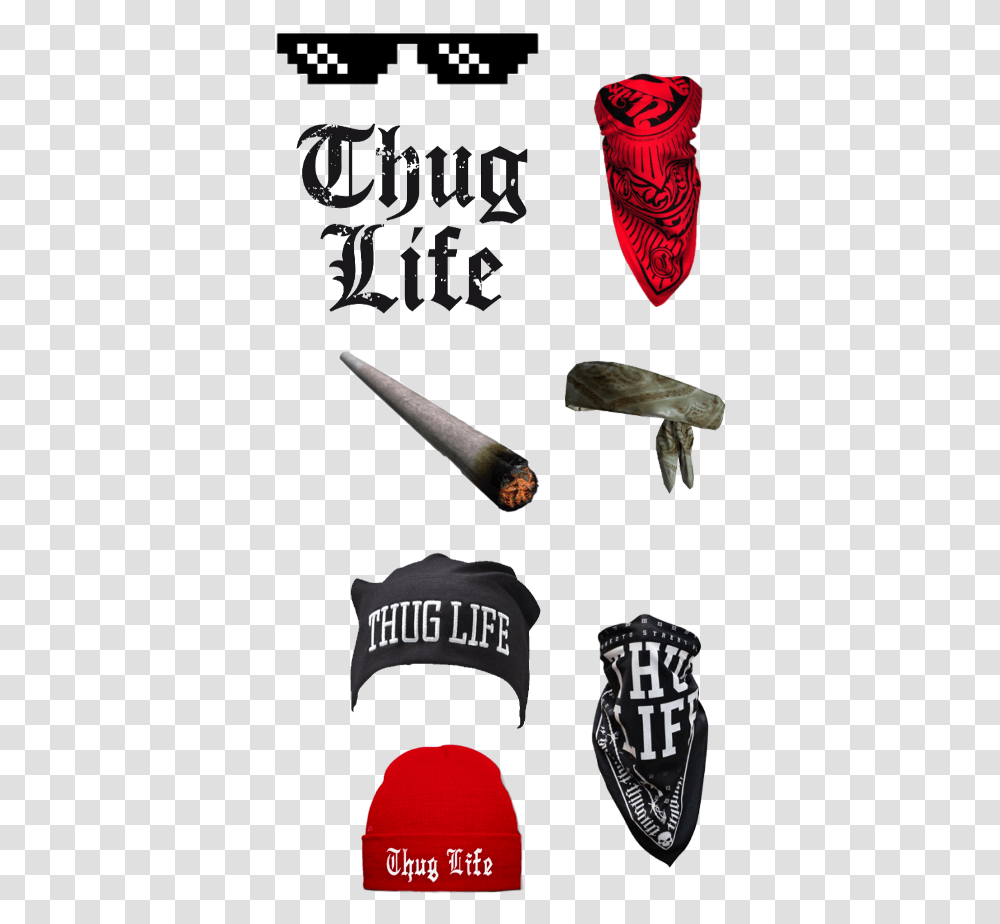 Thug Life, Apparel, Headband, Hat Transparent Png