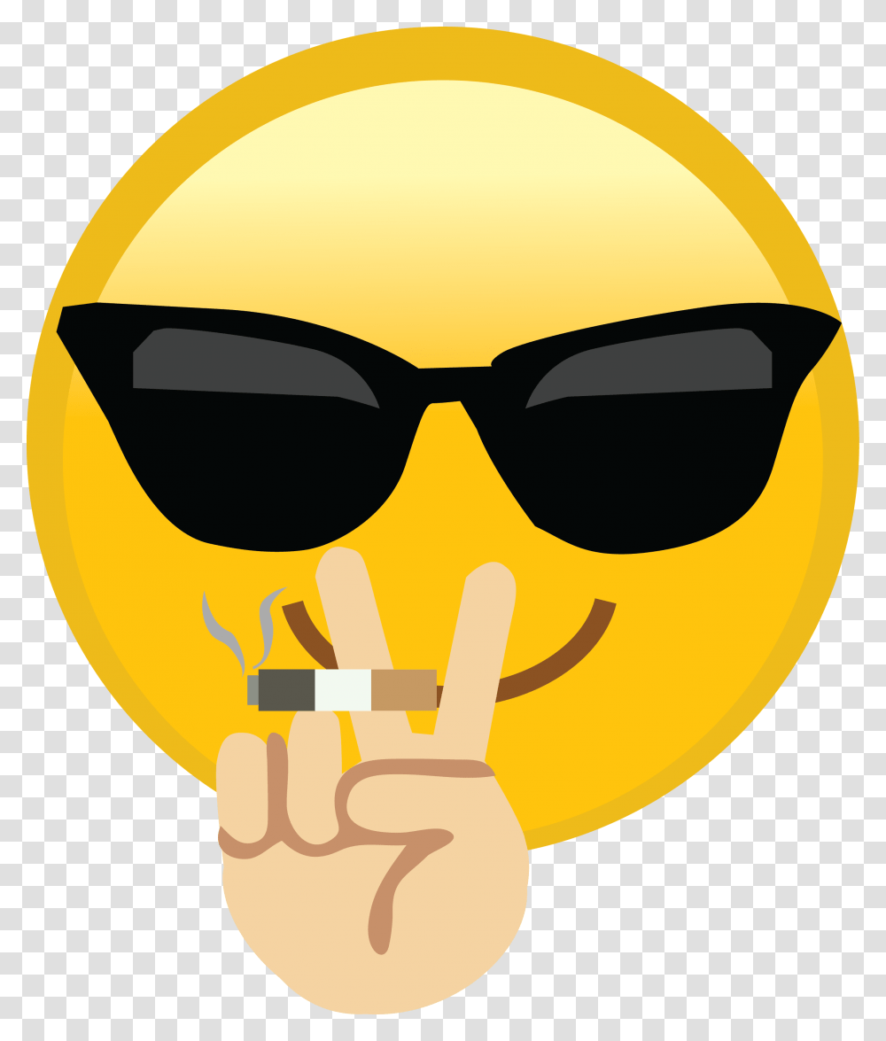 Thug Life Emoji, Label, Sunglasses, Accessories Transparent Png