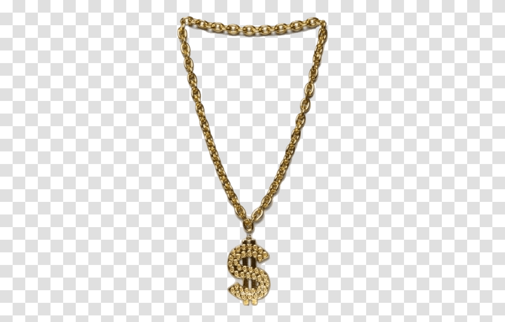 Thug Life Gold Chain Dollar Bling Bling, Necklace, Jewelry, Accessories, Accessory Transparent Png