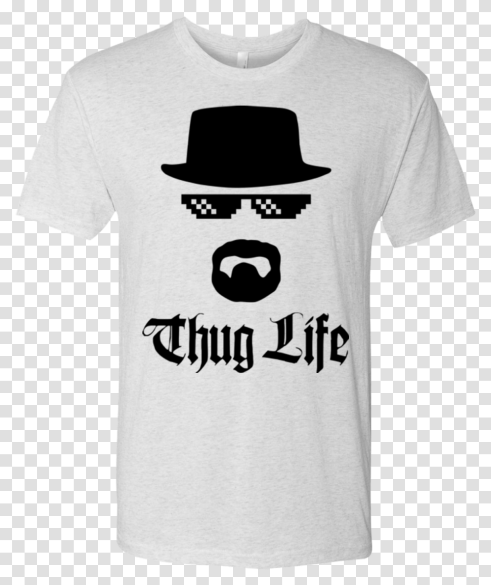 Thug Life Men's Triblend T Shirt Thug Life, Apparel, T-Shirt, Hat Transparent Png