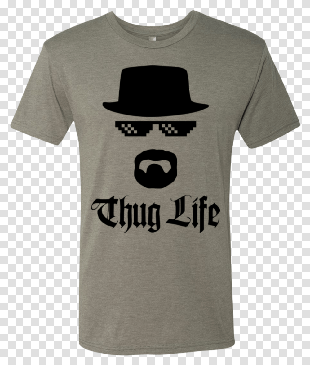 Thug Life Men's Triblend T Shirt Thug Life, Apparel, T-Shirt, Hat Transparent Png