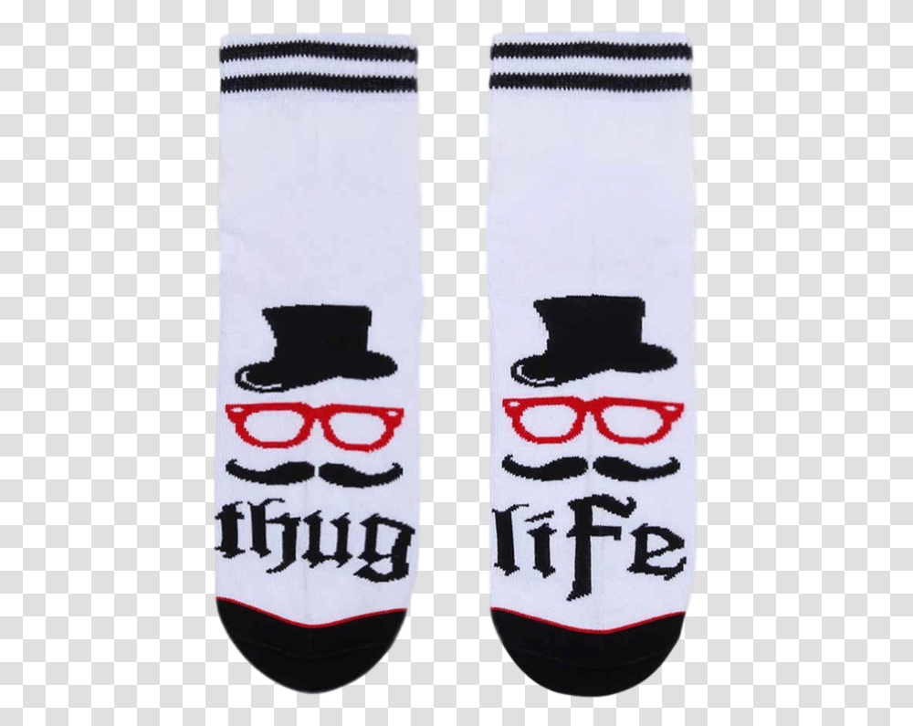 Thug Life Socks Hockey Sock, Clothing, Apparel, Text, Scarf Transparent Png
