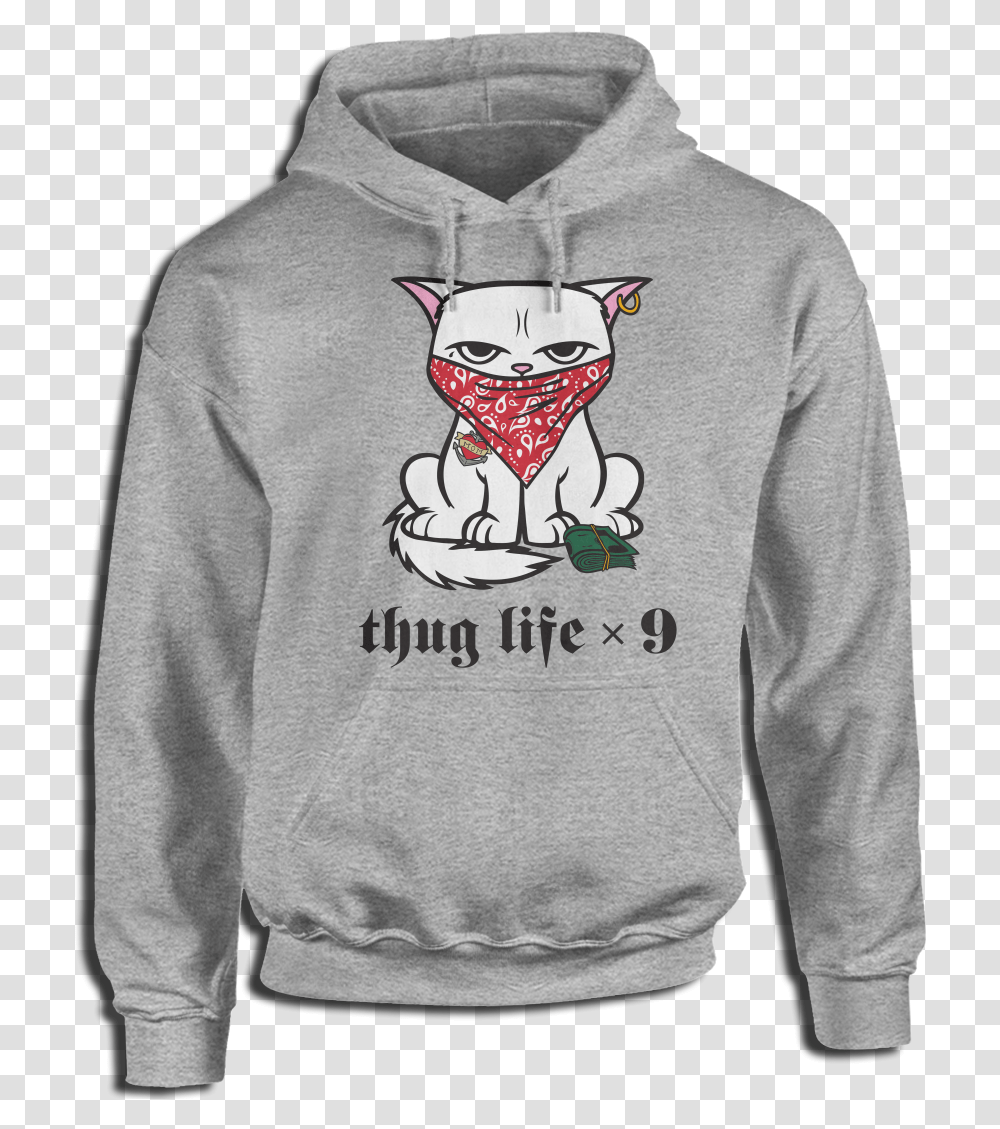 Thug Life X Team 10 Pink Hoodie, Apparel, Sweatshirt, Sweater Transparent Png