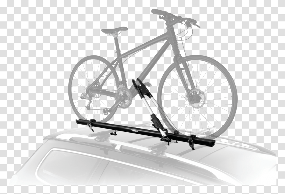 Thule Roof Rack Bike Rack Thule Bike Rack Roof Top, Wheel, Machine, Bicycle, Vehicle Transparent Png