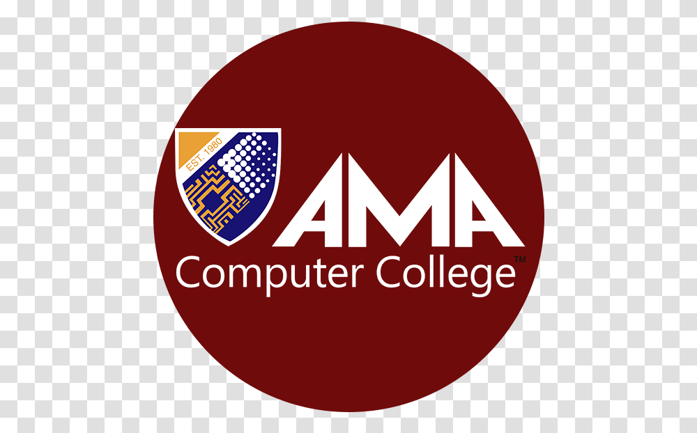 Thumb Image Ama Computer College Logo, Trademark, Label Transparent Png