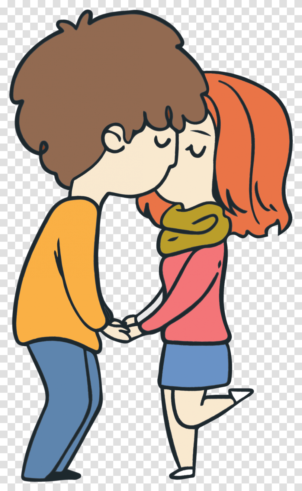 Thumb Image Animation Pics Cute Couple, Hug, Girl, Female, Kneeling Transparent Png