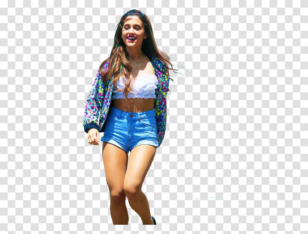Thumb Image Ariana Grande Victorious Outfits, Shorts, Person, Blouse Transparent Png