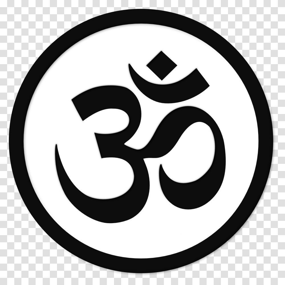 Thumb Image Aum Hinduism Symbol, Logo, Trademark, Stencil Transparent Png