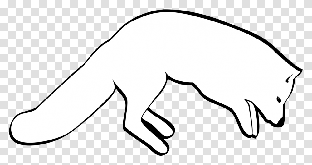 Thumb Image Black And White Animated Fox, Animal, Mammal, Wildlife, Axe Transparent Png