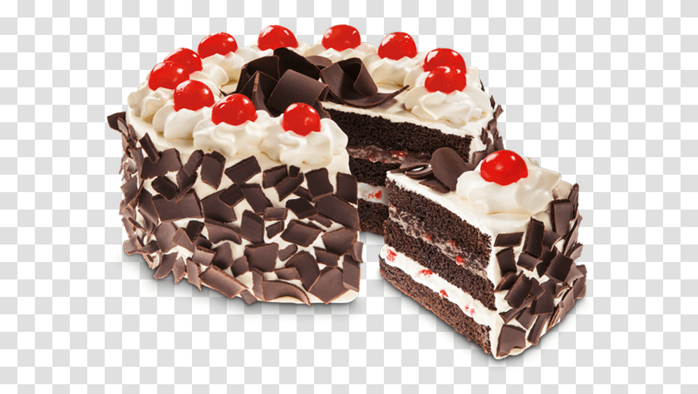 Thumb Image Black Forest Red Ribbon, Cream, Dessert, Food, Birthday Cake Transparent Png