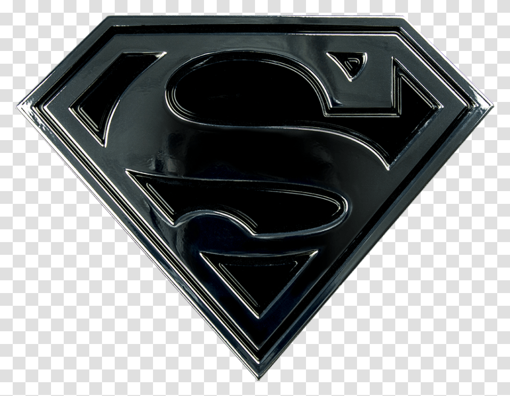 Thumb Image Black Superman Logo, Trademark, Emblem, Cooktop Transparent Png