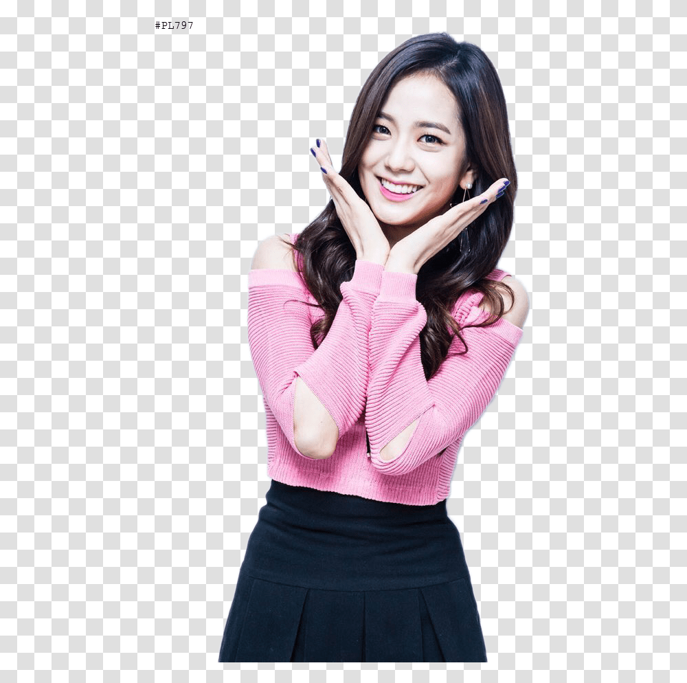 Thumb Image Blackpink Jisoo, Face, Person, Female, Smile Transparent Png