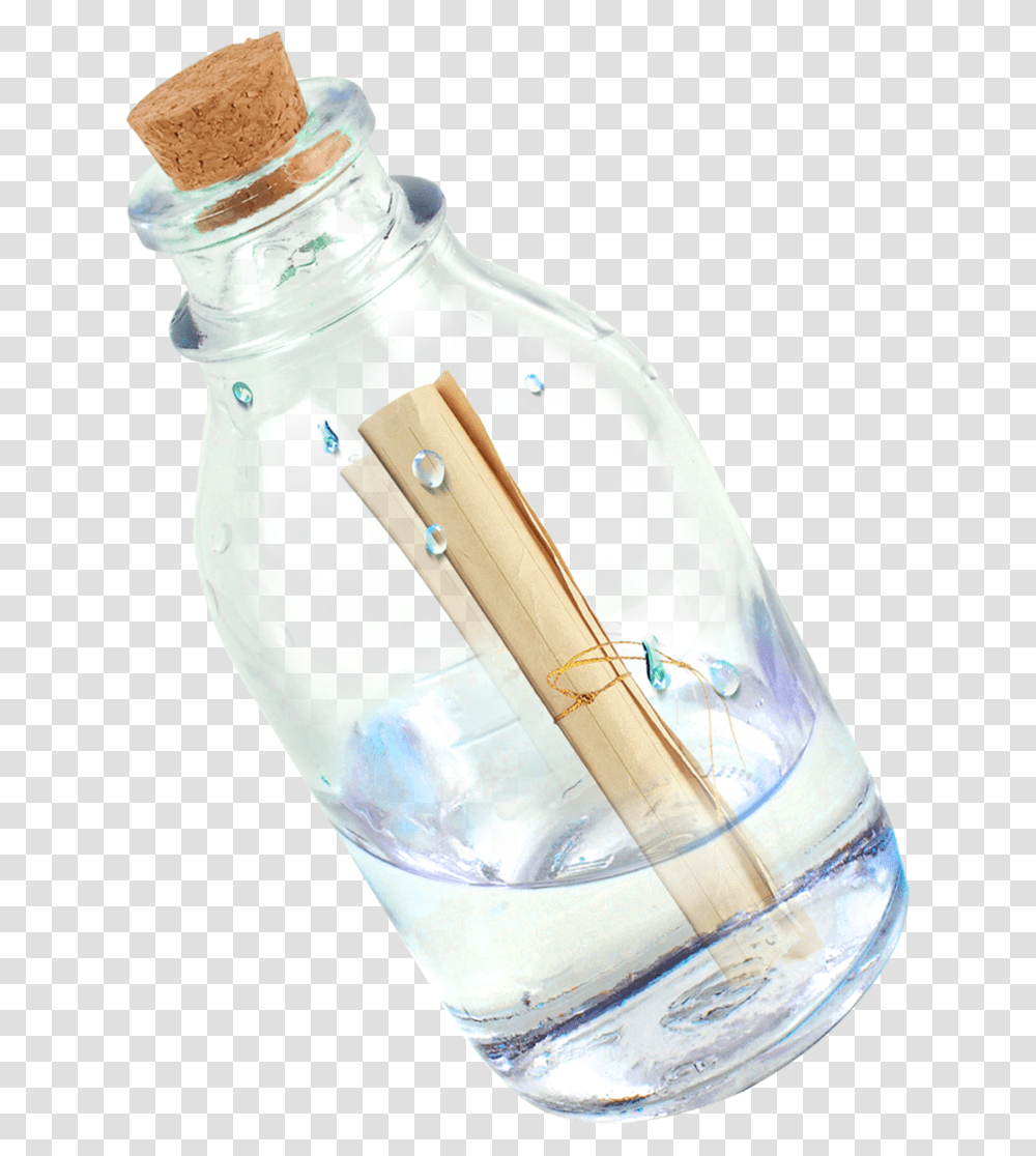 Thumb Image Bottle With Message, Jar, Glass, Milk, Beverage Transparent Png
