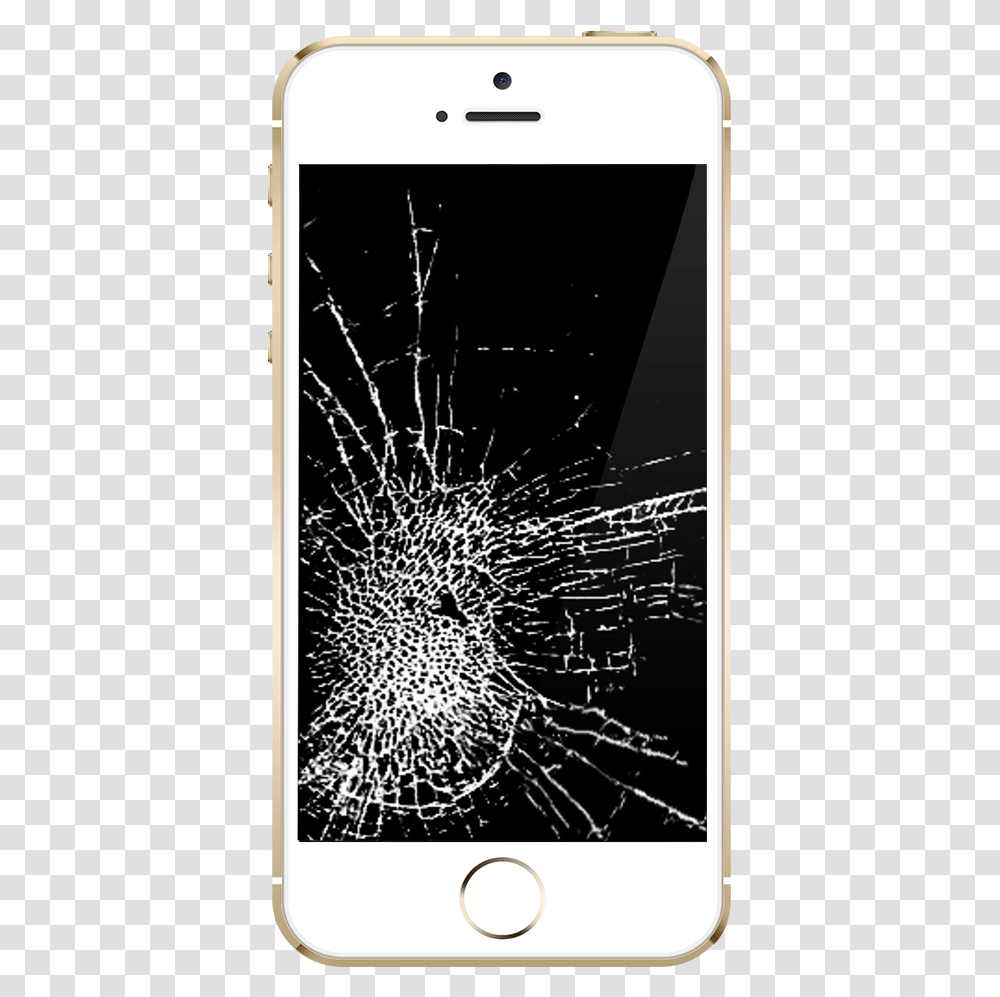 Thumb Image Broken Iphone Screen, Mobile Phone, Electronics, Cell Phone, Spider Web Transparent Png