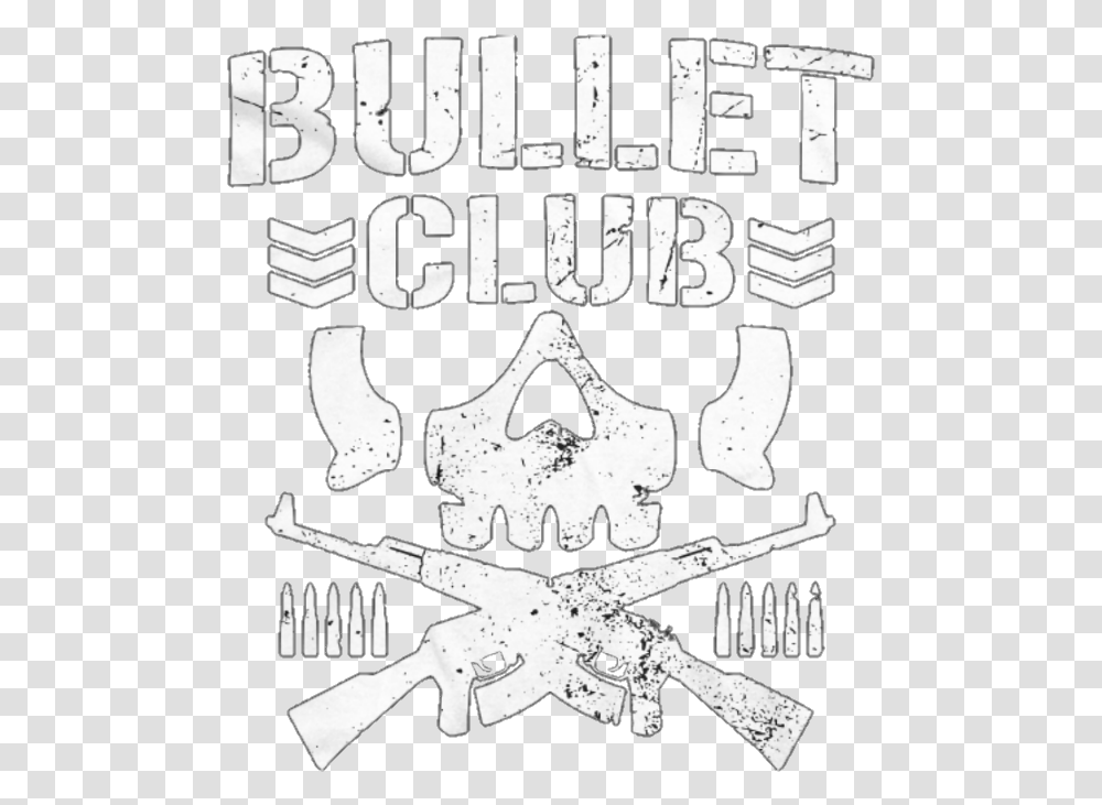 Thumb Image Bullet Club Logo, Stencil, Label, Computer Keyboard Transparent Png