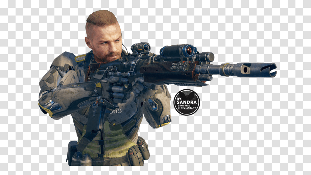 Thumb Image Call Of Duty Black Ops 3 Man, Person, Human, Gun, Weapon Transparent Png
