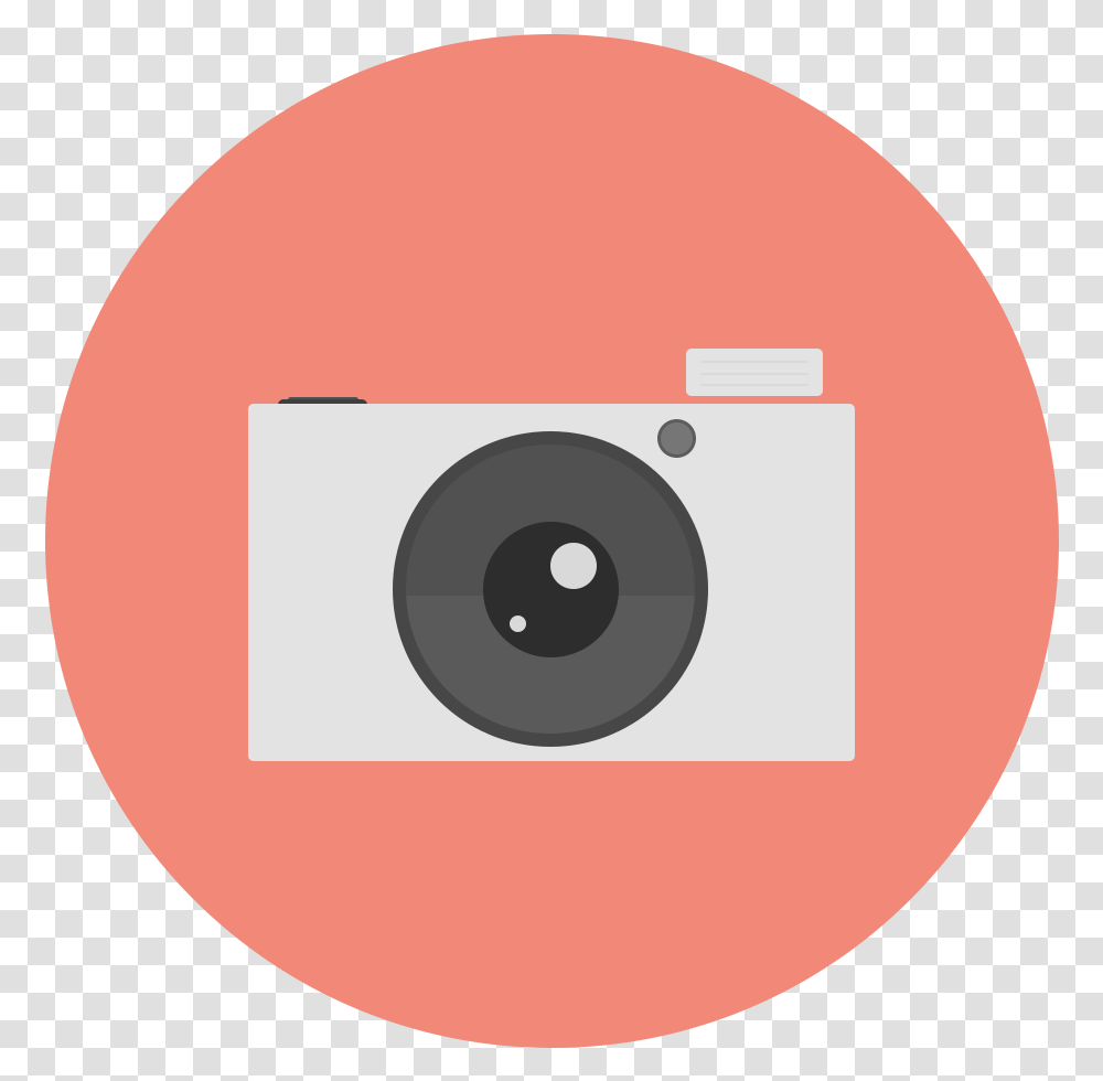 Thumb Image Camera Circle Icon, Electronics, Webcam, Disk, Camera Lens Transparent Png