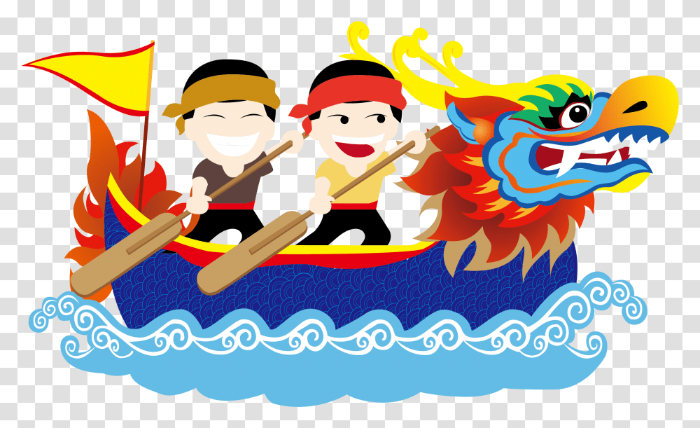 Thumb Image Cartoon Dragon Boat Festival, Vehicle, Transportation, Rowboat, Gondola Transparent Png