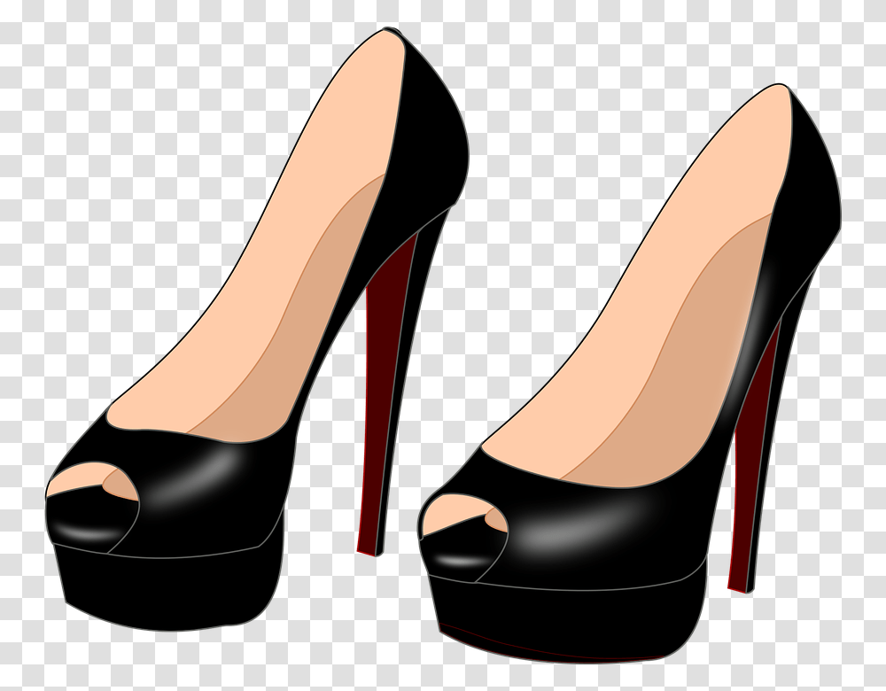 Thumb Image Cartoon Heels Background, Apparel, Shoe, Footwear Transparent Png