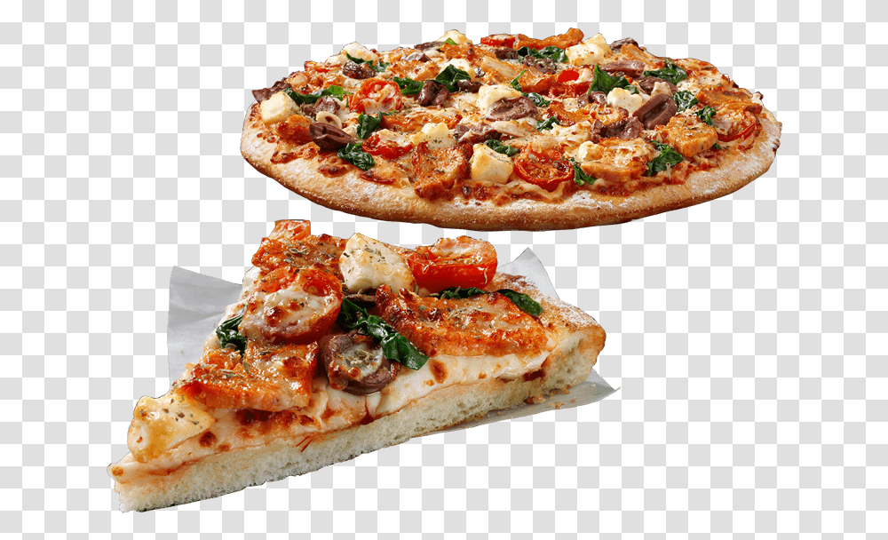 Thumb Image Chicken And Feta Pizza Dominos, Food, Potted Plant, Vase, Jar Transparent Png