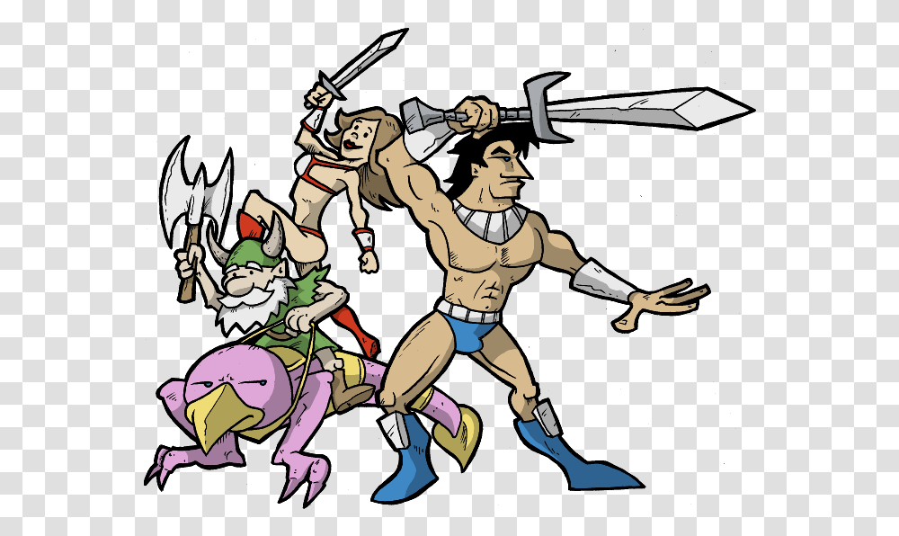 Thumb Image Chicken Leg Golden Axe, Person, People, Team Sport, Duel Transparent Png