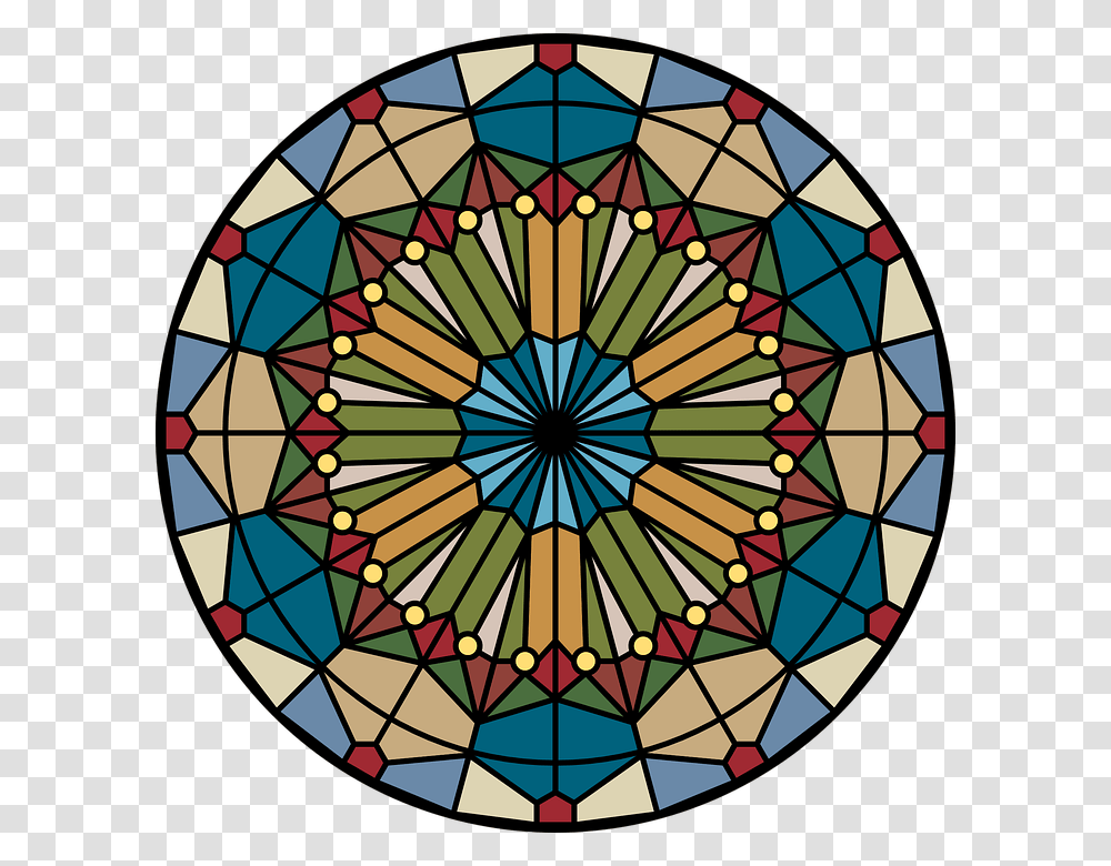 Thumb Image Church Stained Glass Circle, Pattern, Ornament, Chandelier Transparent Png