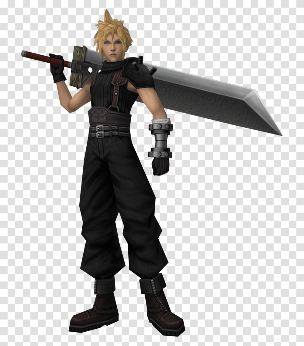 Thumb Image Cloud Strife Mmd Model, Person, Human, Costume Transparent Png