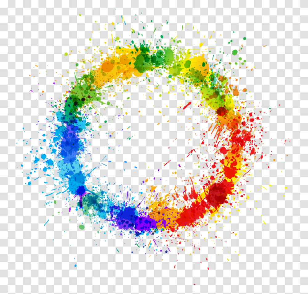 Thumb Image Color Splash Circle, Ornament, Pattern, Fractal, Light Transparent Png