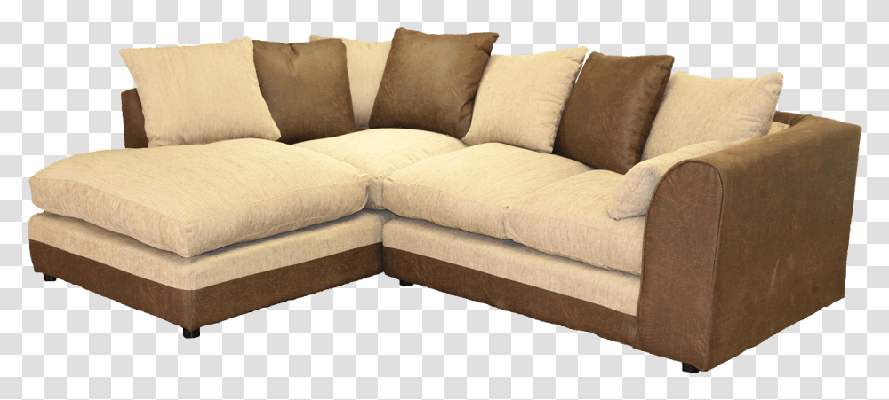 Thumb Image Cream And Brown Sofa, Couch, Furniture, Cushion, Home Decor Transparent Png