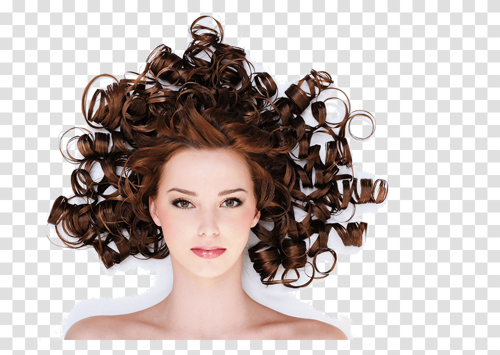 Thumb Image Curly Hair Girl Hd, Person, Head, Wig, Haircut Transparent Png