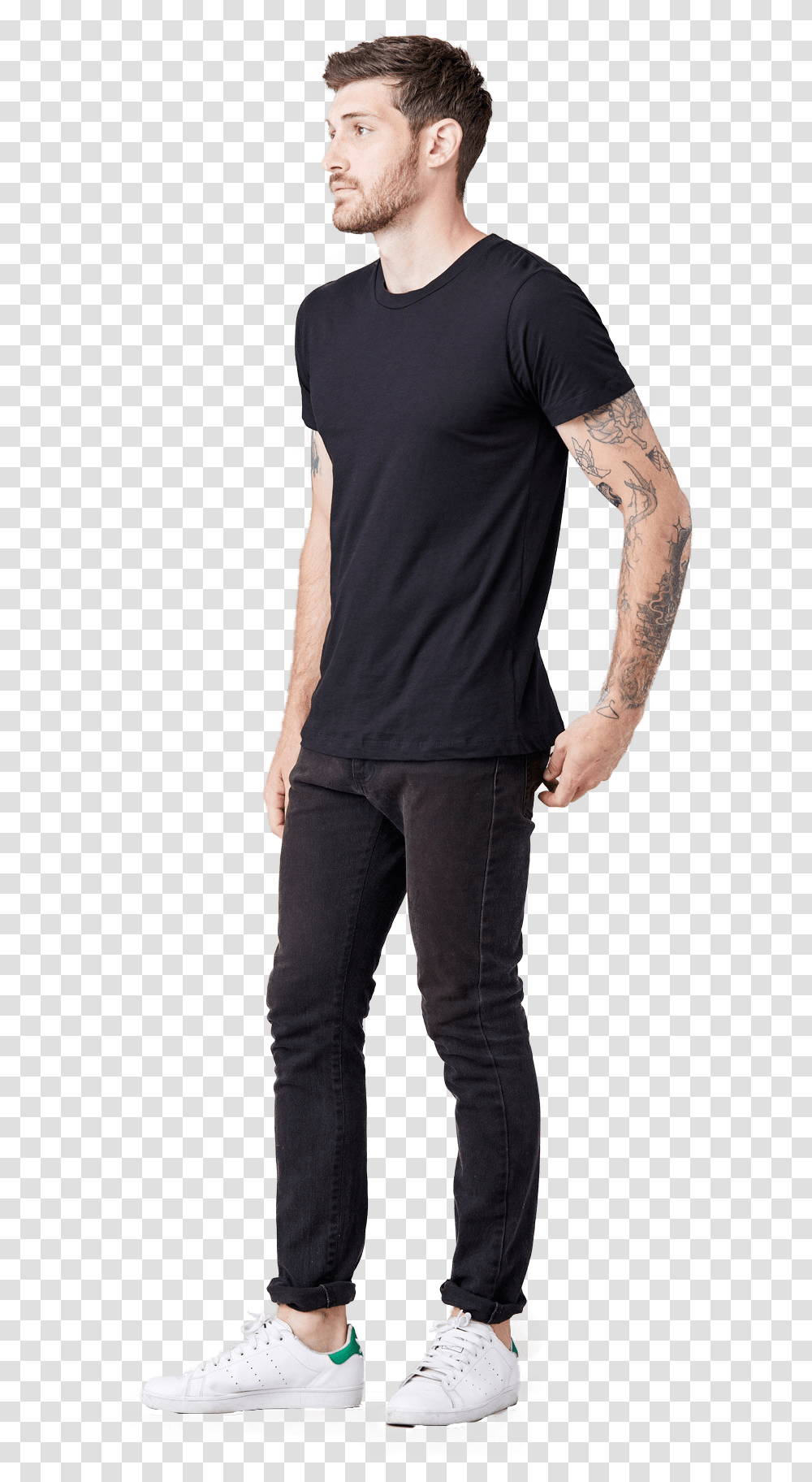 Thumb Image Cut Out People Stand, Apparel, Sleeve, Person Transparent Png