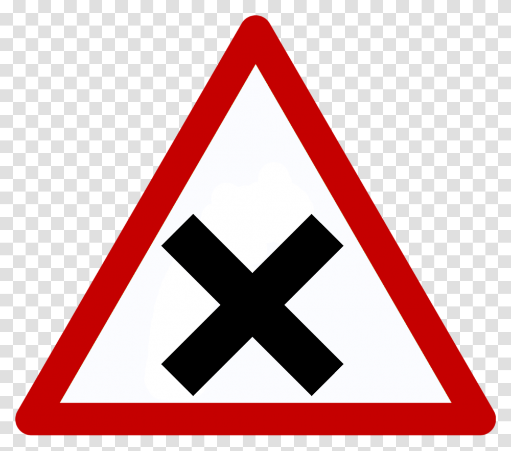 Thumb Image Dangerous Junction Ahead Sign, Road Sign Transparent Png