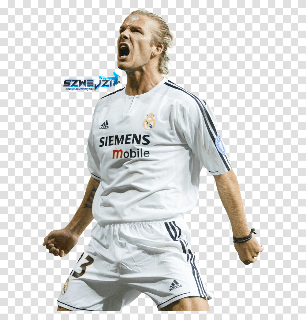 Thumb Image David Beckham Real Madrid, Person, Sphere, People Transparent Png