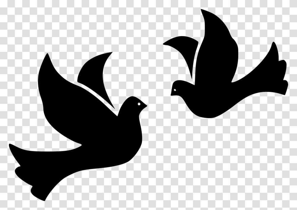 Thumb Image Dove With Ring, Stencil, Bird, Animal Transparent Png