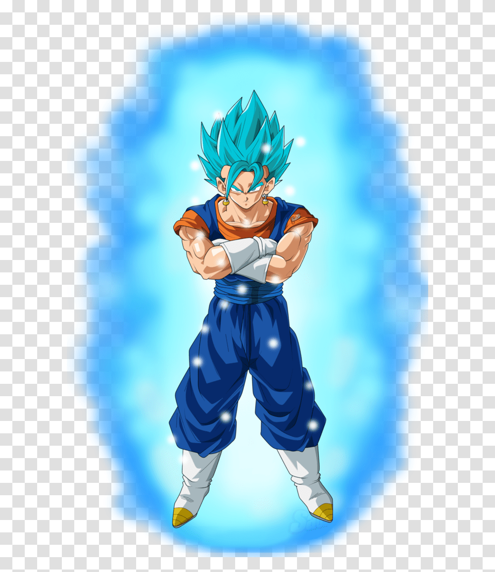 Thumb Image Dragon Ball Z Vegito Super Saiyan Blue, Comics, Book, Manga, Person Transparent Png