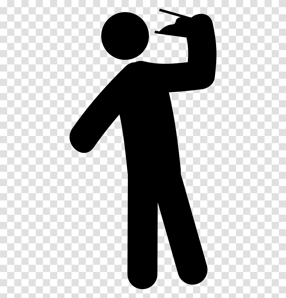 Thumb Image Drinking Black And White, Silhouette, Hand, Sign Transparent Png