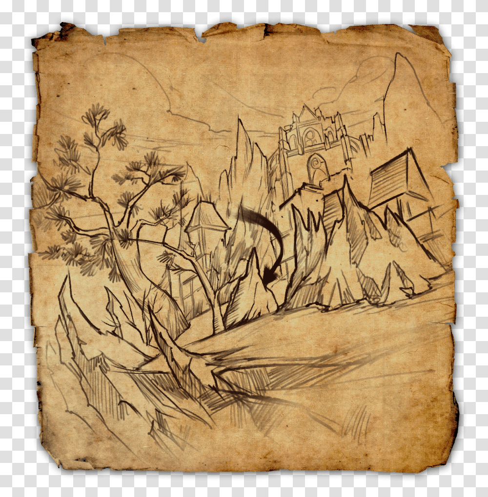 Thumb Image Elder Scrolls Treasure Maps, Painting, Drawing Transparent Png