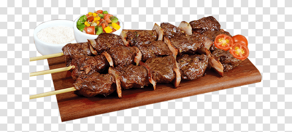 Thumb Image Espetinho Carne Com Bacon, Pork, Food, Steak, Lunch Transparent Png