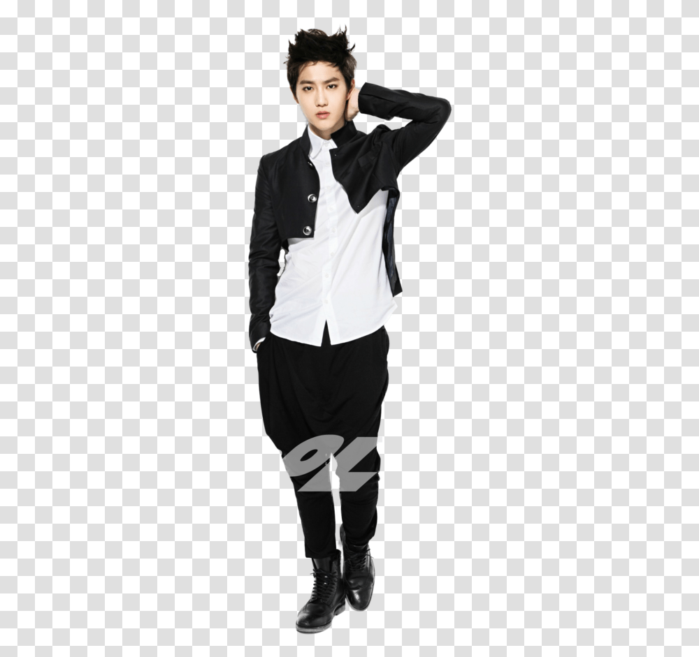 Thumb Image Exo Suho Cool, Sleeve, Person, Long Sleeve Transparent Png